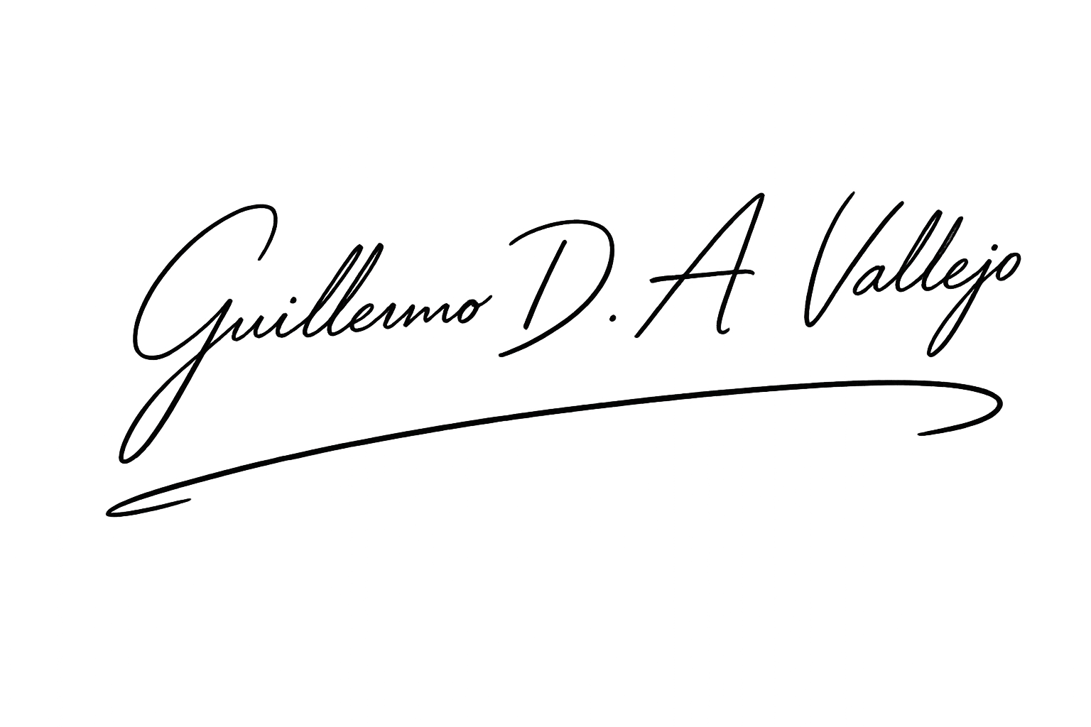 Firma Guillermo D. A. Vallejo