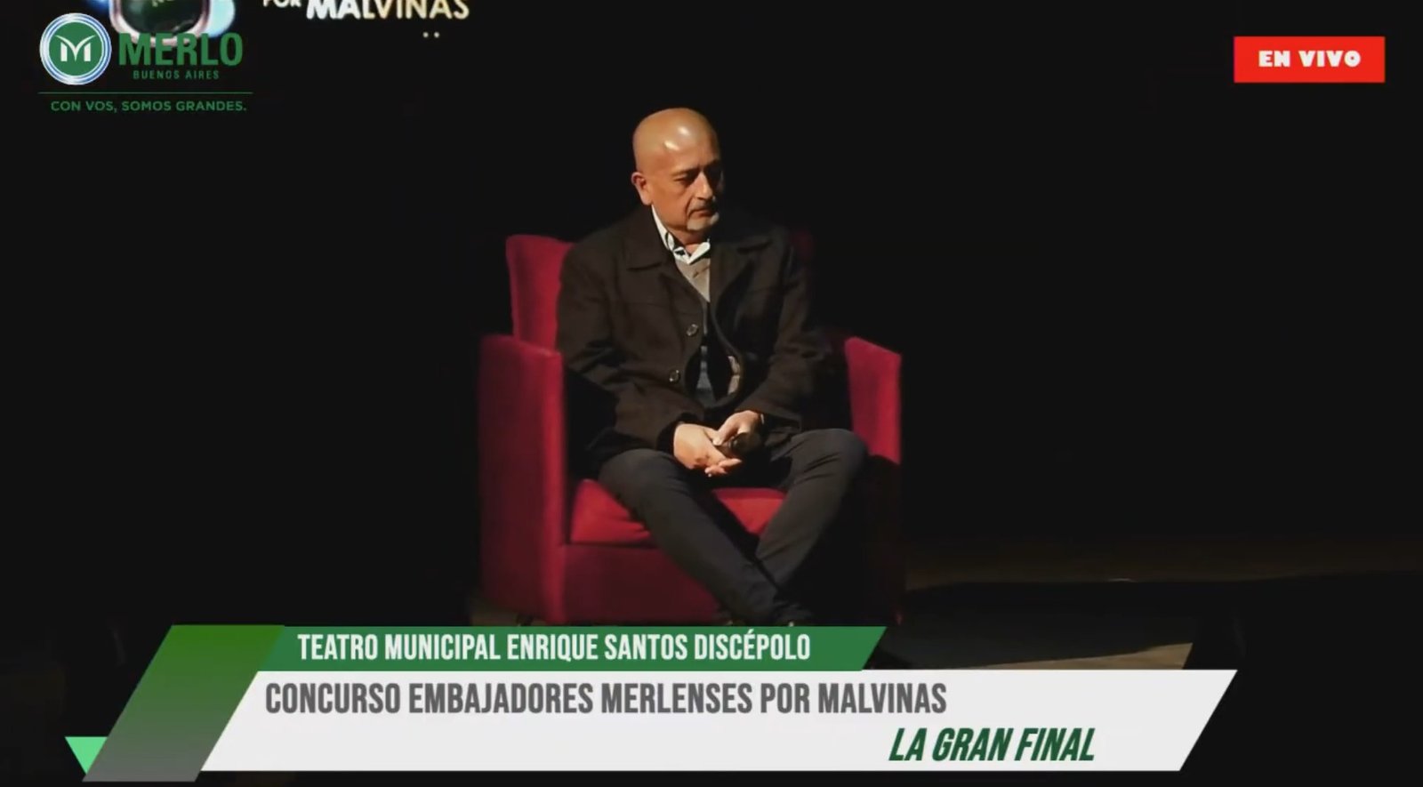 Guillermo D. A. Vallejo en el Teatro Municipal Enrique Santos Discépolo